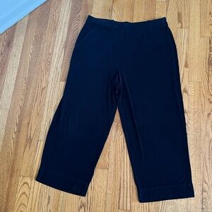 Chico's Travelers Collection Black Size 3 Stretch Wide Leg Elastic Waist